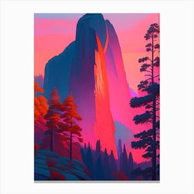 The Yosemite National Park, Dreamy Sunset 3 Canvas Print