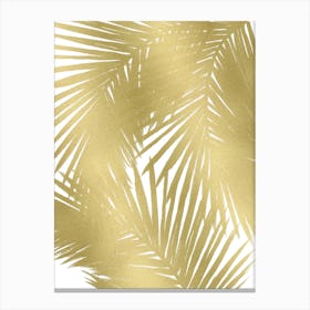 Gold Palms Canvas Print