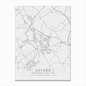 Oxford Map Canvas Print