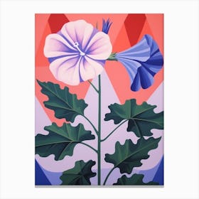 Canterbury Bells 2 Hilma Af Klint Inspired Pastel Flower Painting Canvas Print