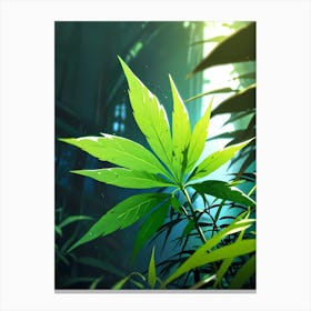 Marijuana Leaf 3 Canvas Print