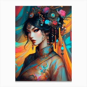 Japan Geisha Visual 105 Canvas Print