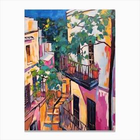 Palermo Italy 3 Fauvist Painting Canvas Print