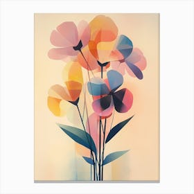 Abstract Flowers 5 Canvas Print