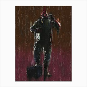 Maverick Perator From Rainbow Six Siege Game Canvas Print