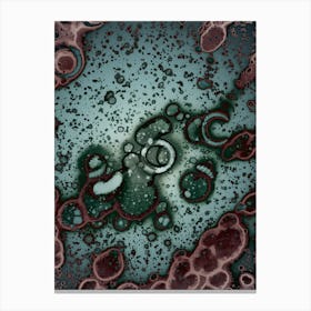 Alcohol Ink Sea Abstraction Canvas Print