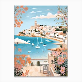 Ibiza Spain 2 Illustration Canvas Print