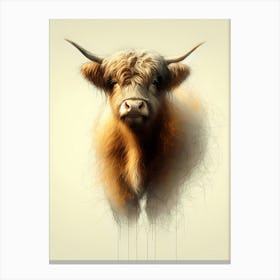 Animal Creative Portrai Illustrationt 18 Canvas Print