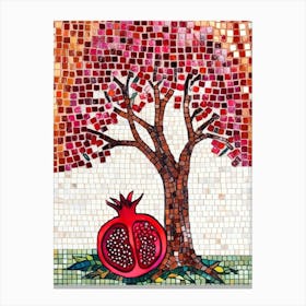 Mosaic Pomegranate Canvas Print