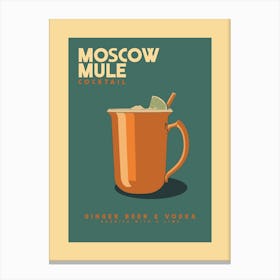 Moscow Mule Cocktail Canvas Print