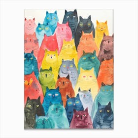 Many Cats Canvas Print