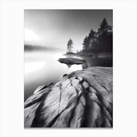 Fog On The Lake Canvas Print