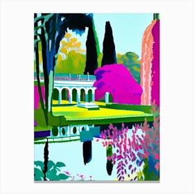 Nymphenburg Palace Gardens, Germany Abstract Still Life Canvas Print