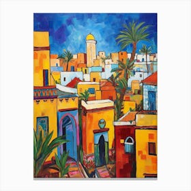Rabat Morocco 3 Fauvist Painting Canvas Print