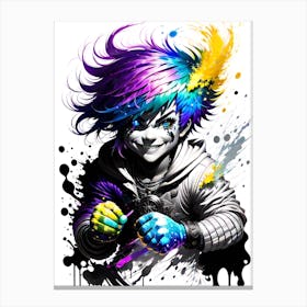 Splatter Boy Canvas Print