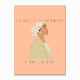 Optimistic Life Canvas Print