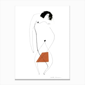 Tangled Naked Woman Canvas Print