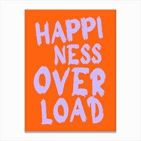 Happiness overload Canvas Print