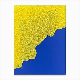 'Yellow Wave' Canvas Print