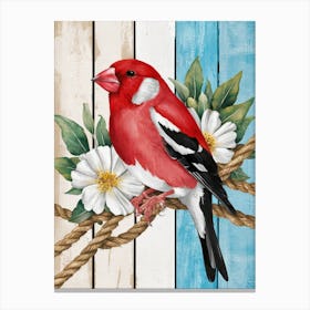 Bird On A Branch 3 Canvas Print