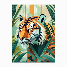 Tiger In The Jungle 11 Canvas Print