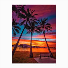 Sunset Seat Canvas Print