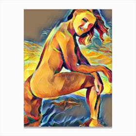 Nude Woman In The Sun 1 Canvas Print