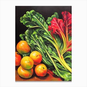 Swiss Chard 3 Cezanne Style vegetable Canvas Print