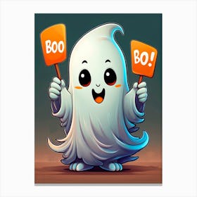 Boo Boo Ghost Canvas Print