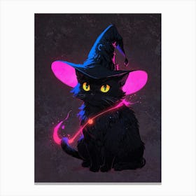 Witch Cat 1 Canvas Print