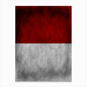 Indonesia Flag Texture Canvas Print