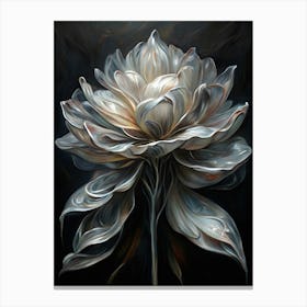 White Peony Canvas Print