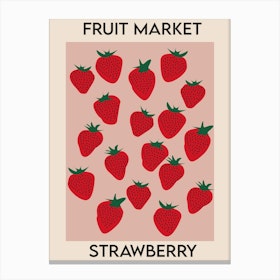 Fruit Market Strawberry Canvas Print