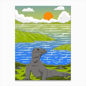 Komodo Dragon Canvas Print