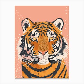 Portrait Of A Tiger Canvas Print