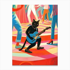 Cat Playing Guitar 1 Canvas Print