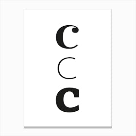 ccc Canvas Print