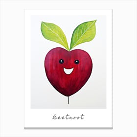 Friendly Kids Beetroot 1 Poster Canvas Print