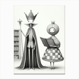 King And Queen Canvas Print