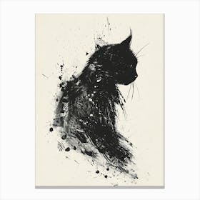 Black Cat Canvas Print