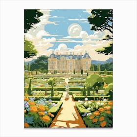 Versailles Gardens France  Illustration 1 Canvas Print