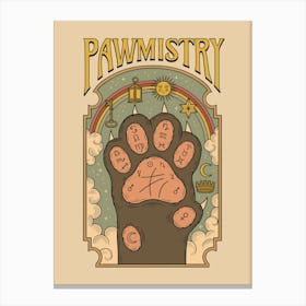 Pawmistry 1 Canvas Print