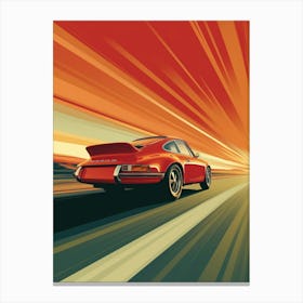 Porsche 911 - Speed Canvas Print