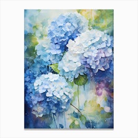 Blue Hydrangeas Canvas Print