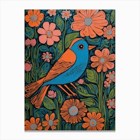 Bird In The Garden 3 Canvas Print