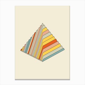 Pyramid Abstract Minimal Canvas Print
