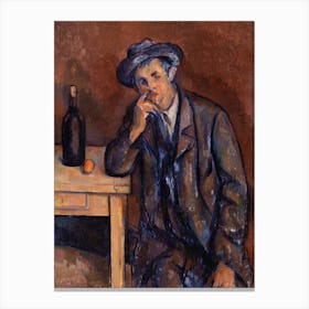 The Drinker, Paul Cézanne Canvas Print