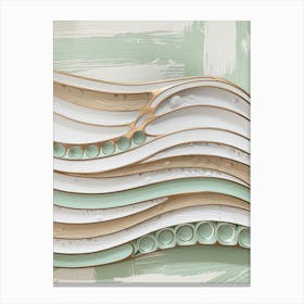 Abstract Wavy Pattern Canvas Print