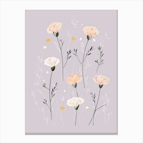 Cute carnations Toile