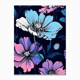 Seamless Floral Pattern 22 Canvas Print